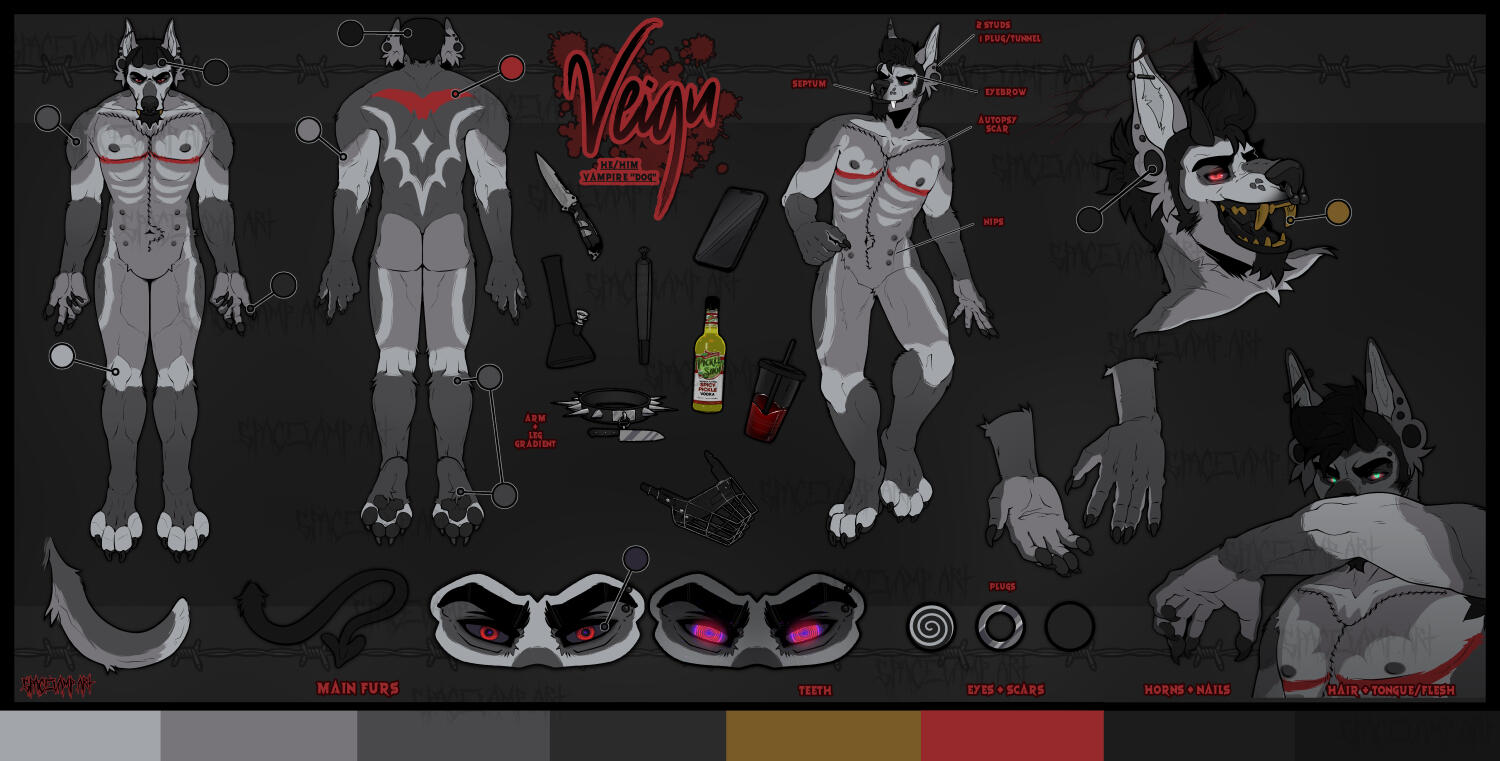 3 Fullbodies + 1 Headshot + 1 Bust + Accessories